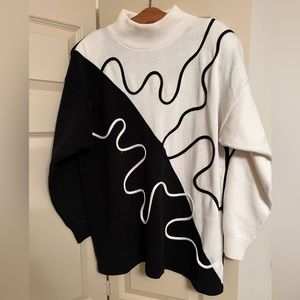 Jo Hardin Black and White Stripped Sweater
